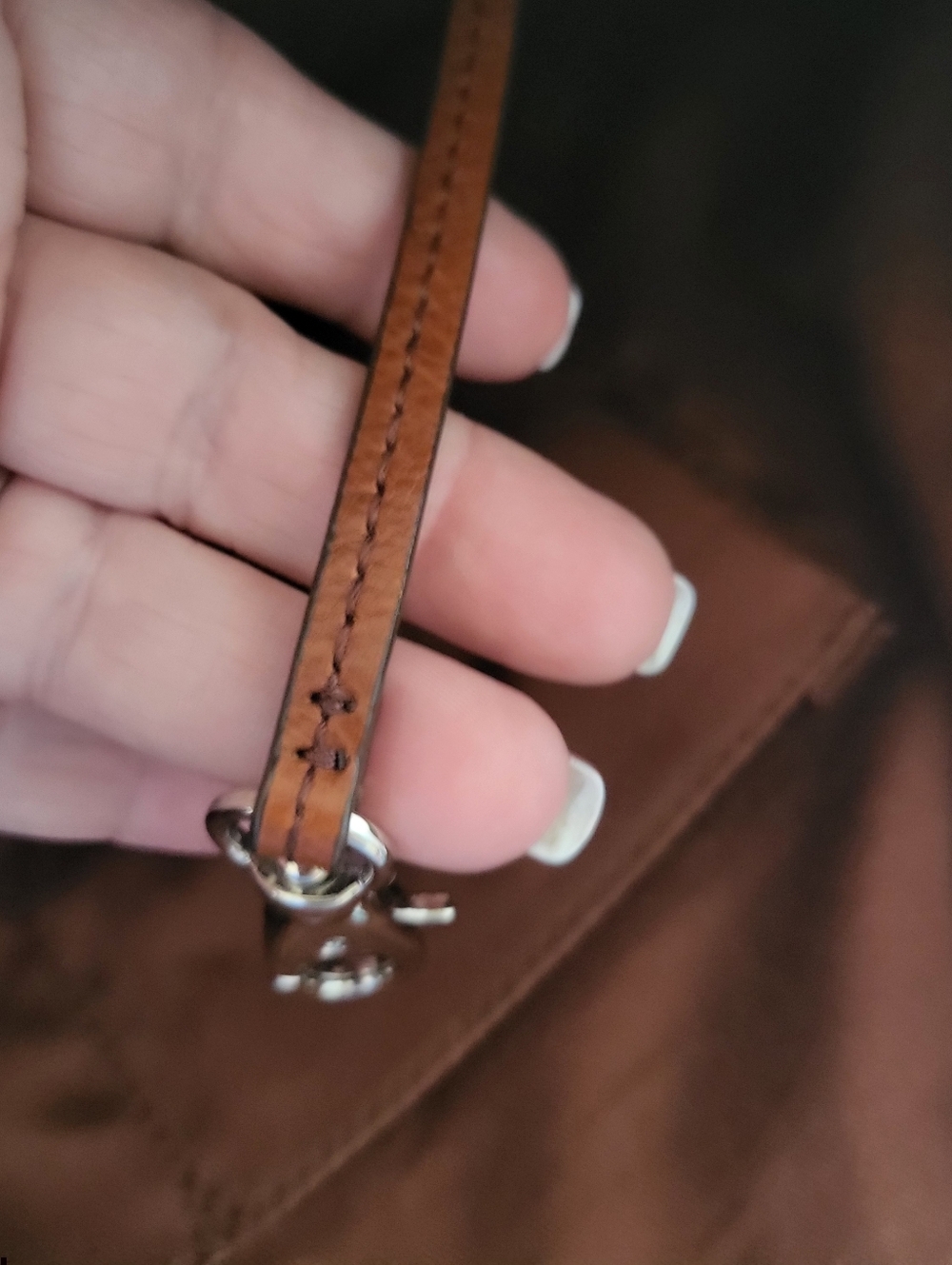 Fossil Leather Y2K Sydney Shopper Tote Carmel Brown Shoulder Bag Large Classic - Picture 7 of 7